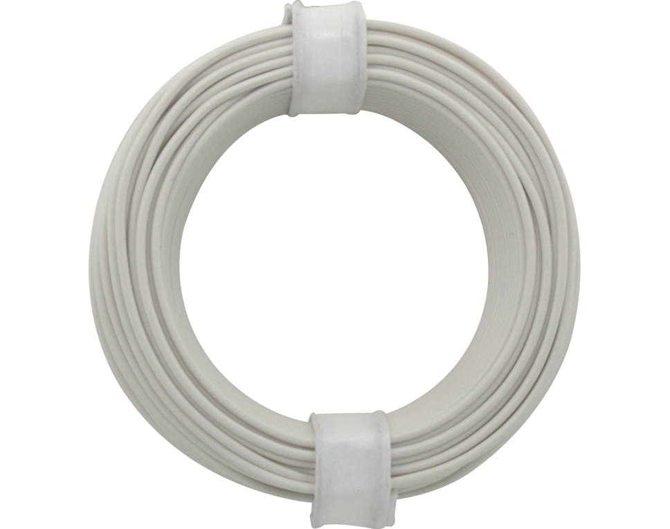DONAU 105-5 - Fil de cuivre de coupure 0,5 mm / 10 m blanc  