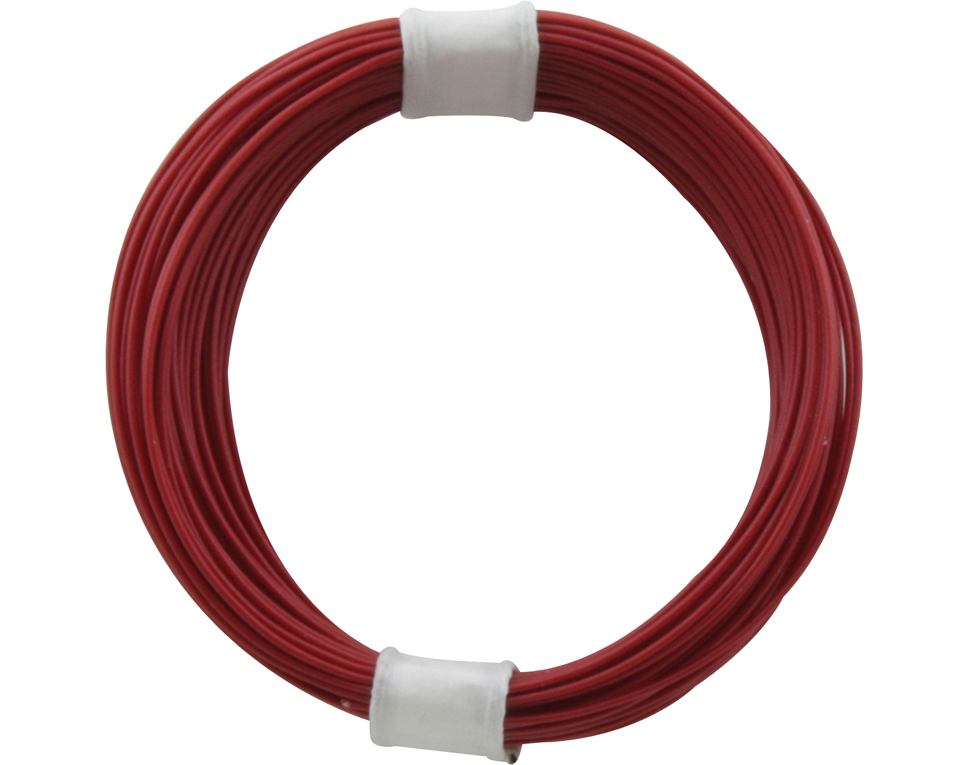 DONAU 110-0 - Toron de cuivre 0,04 mm² / 10 m rouge  