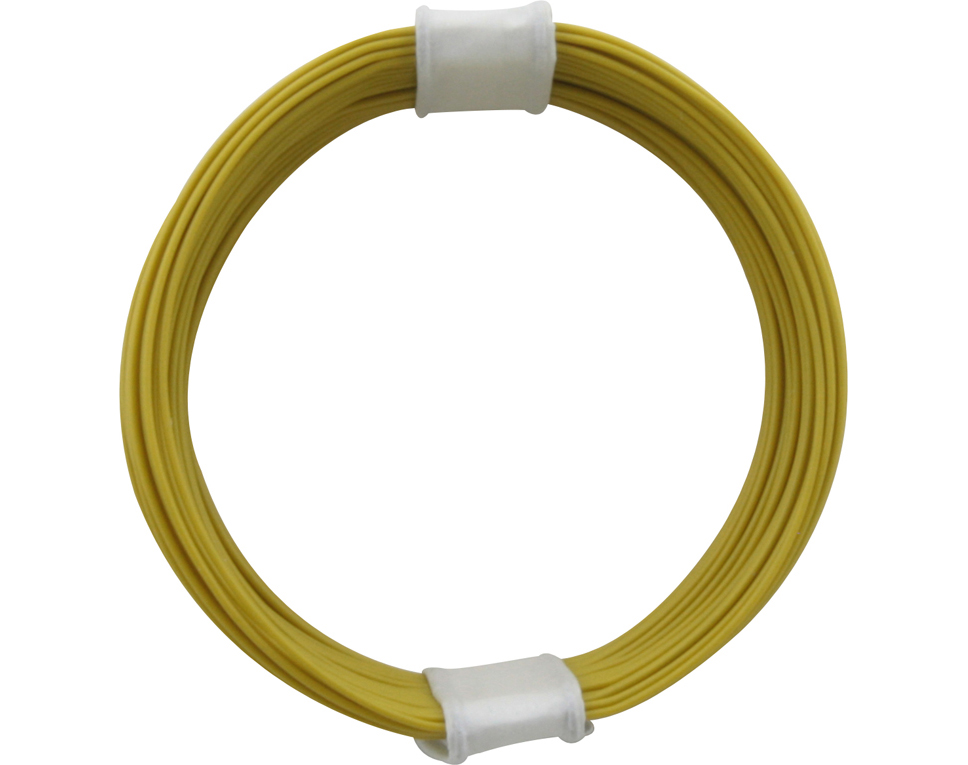 DONAU 110-3 - Fils de cuivre commutés 0,04 mm² / 10 m jaune  