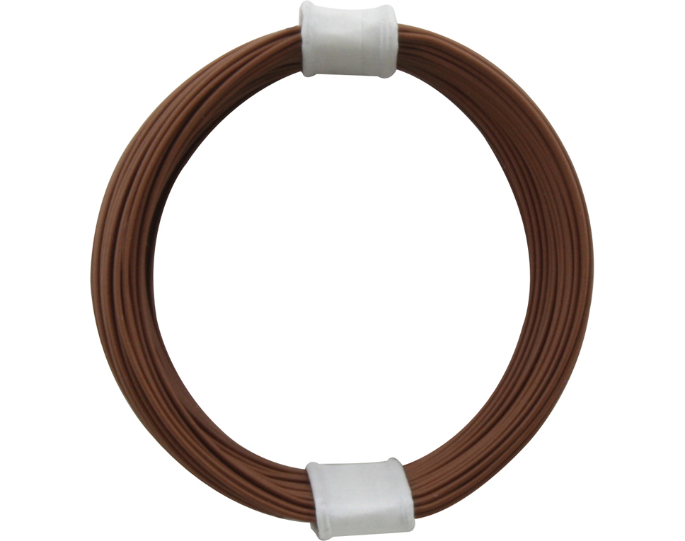 DONAU 110-8 - Fils de cuivre commutés 0,04 mm² / 10 m brun  