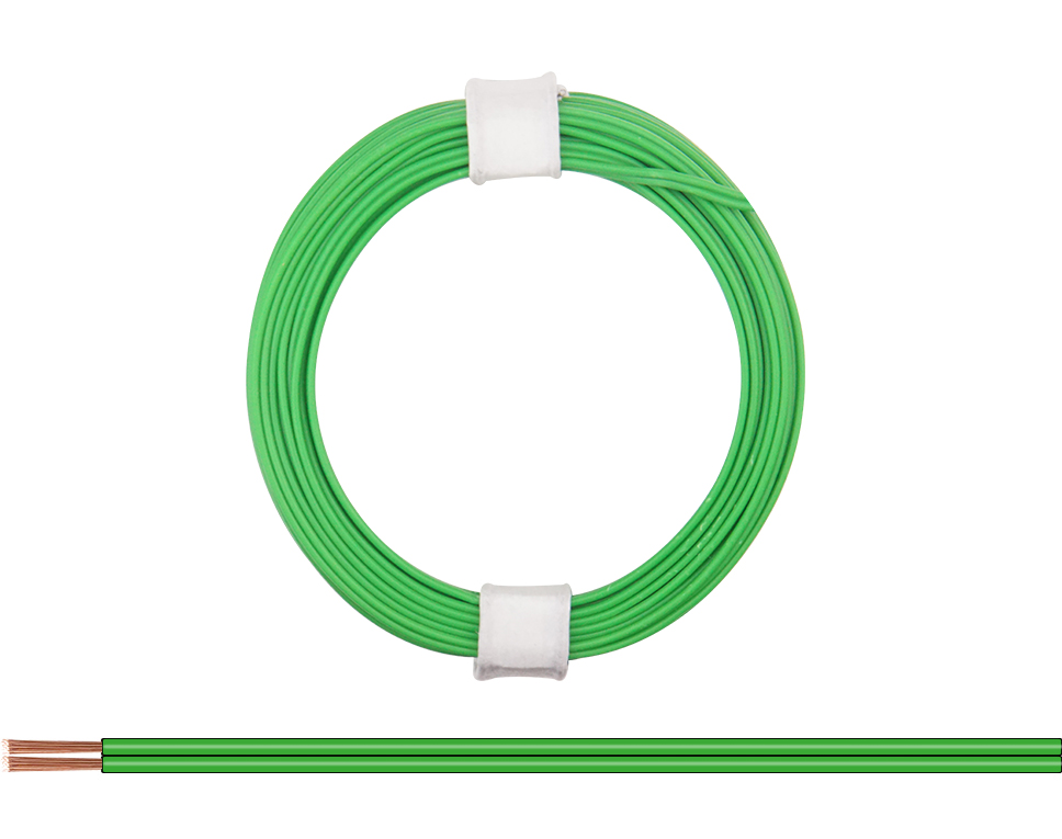 DONAU 114-44 - Toron jumelé 0,08 mm² / 5 m vert-vert  