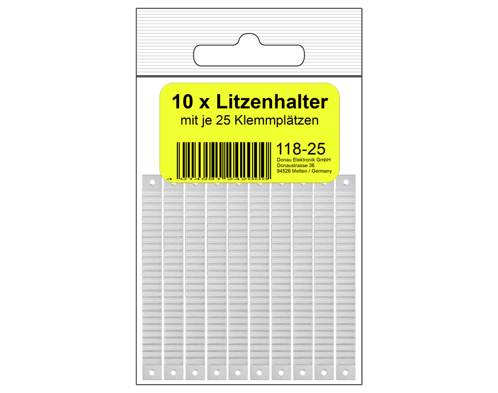 DONAU 118-25-SB  Porte-toron avec 25 pinces / 10 pièces en sachet SB  