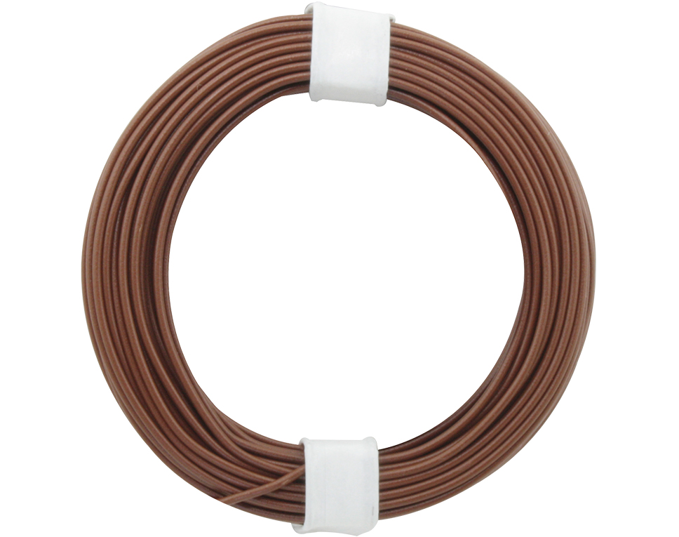 DONAU 118-8 - Fils de cuivre commutés 0,14 mm² / 10 m / brun  