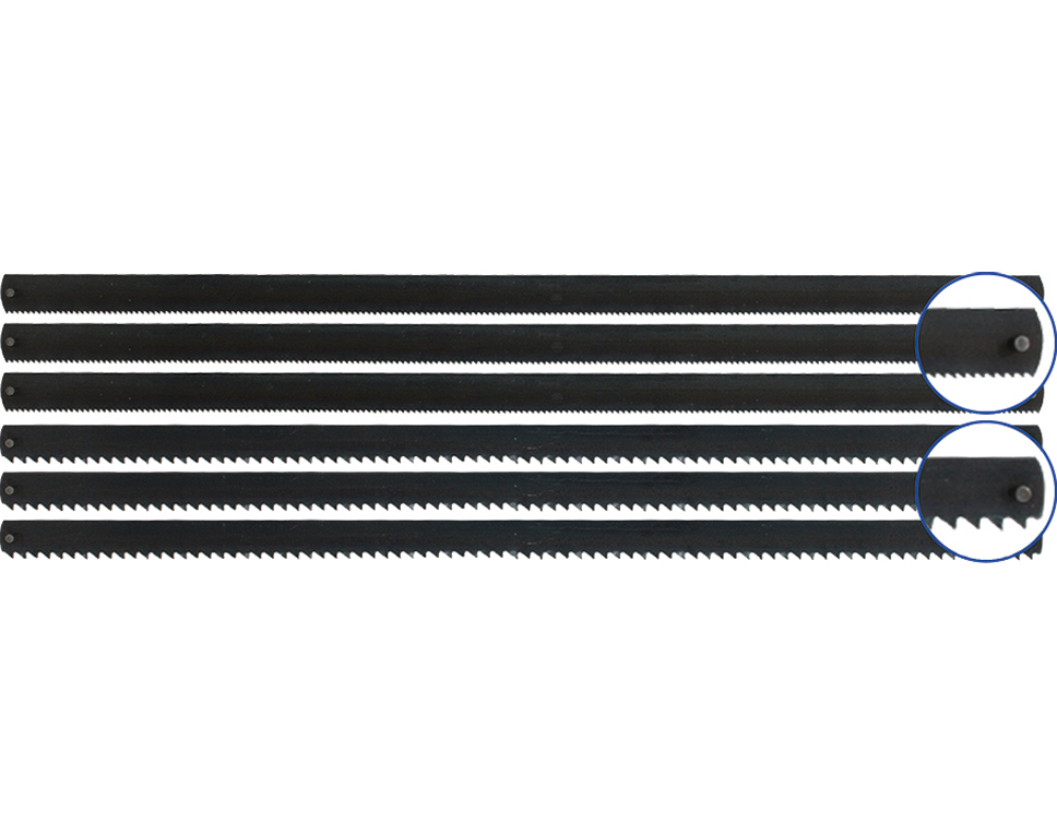DONAU 12 - Lames de scie à picots 148 mm, (3x pour le bois / 3x pour le métal)  