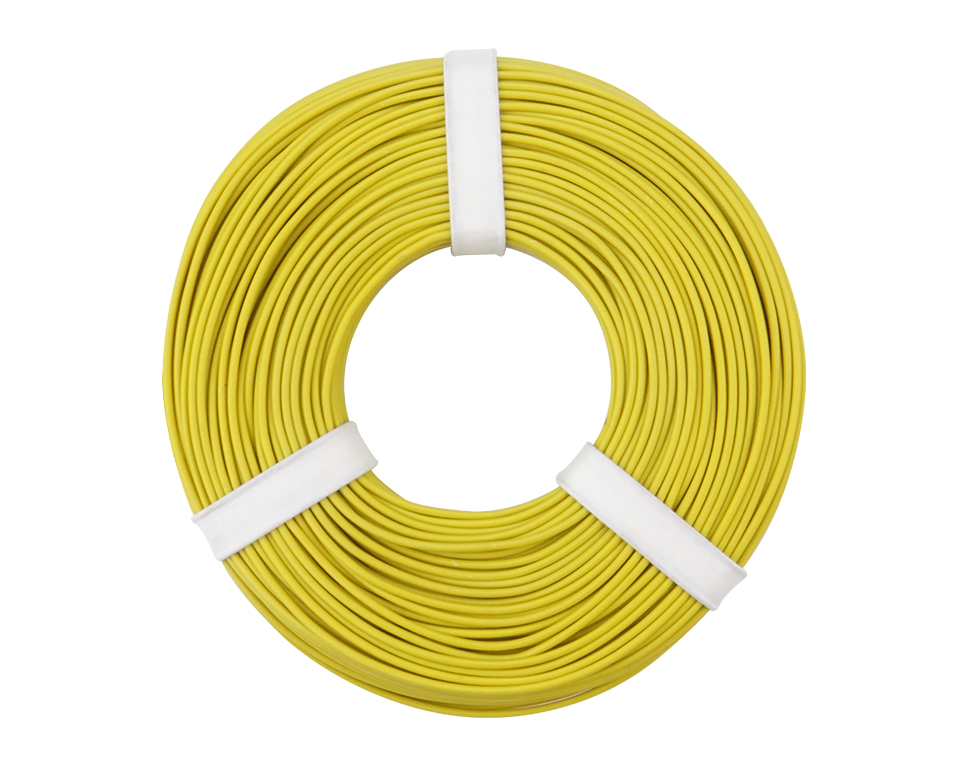 DONAU 125-053 - Toron de cuivre 0,25 mm² / 50 m / jaune  