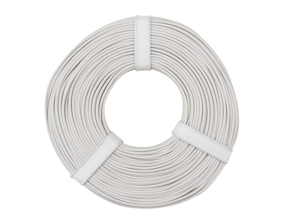 DONAU 125-055 - Toron de cuivre 0,25 mm² / 50 m / blanc  