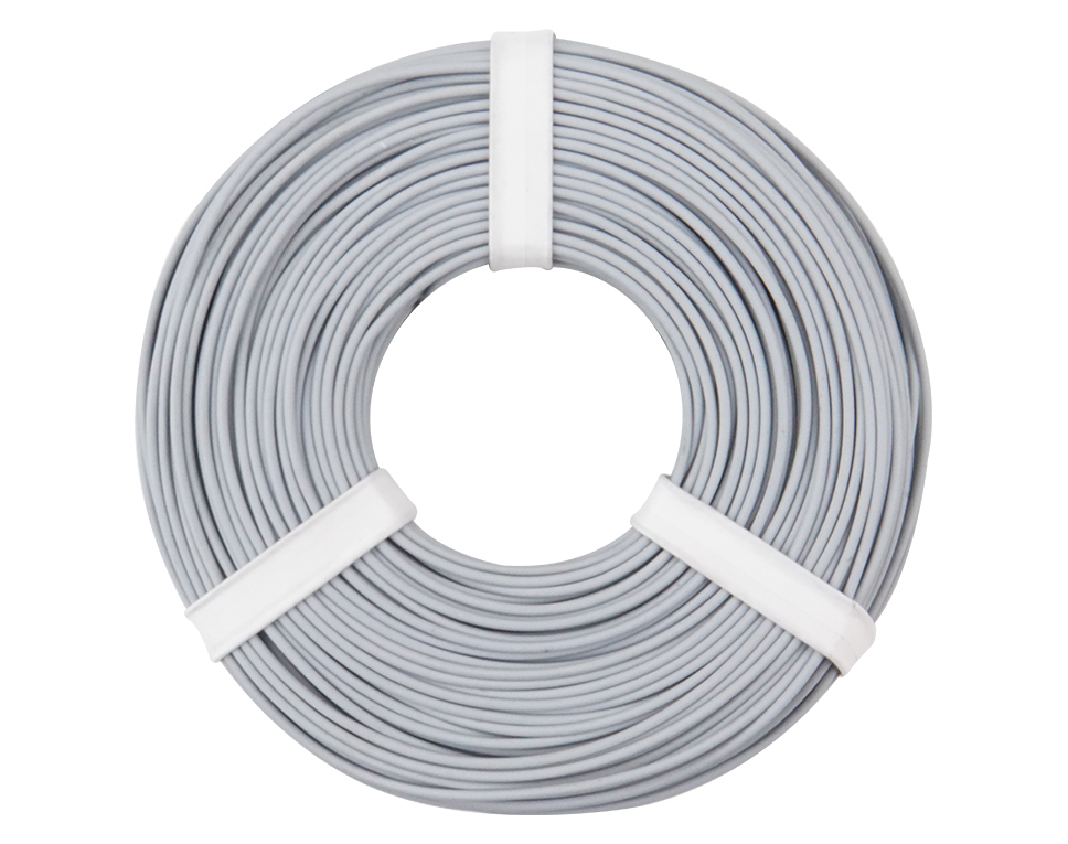 DONAU 125-059 - Toron de cuivre 0,25 mm² / 50 m / gris  