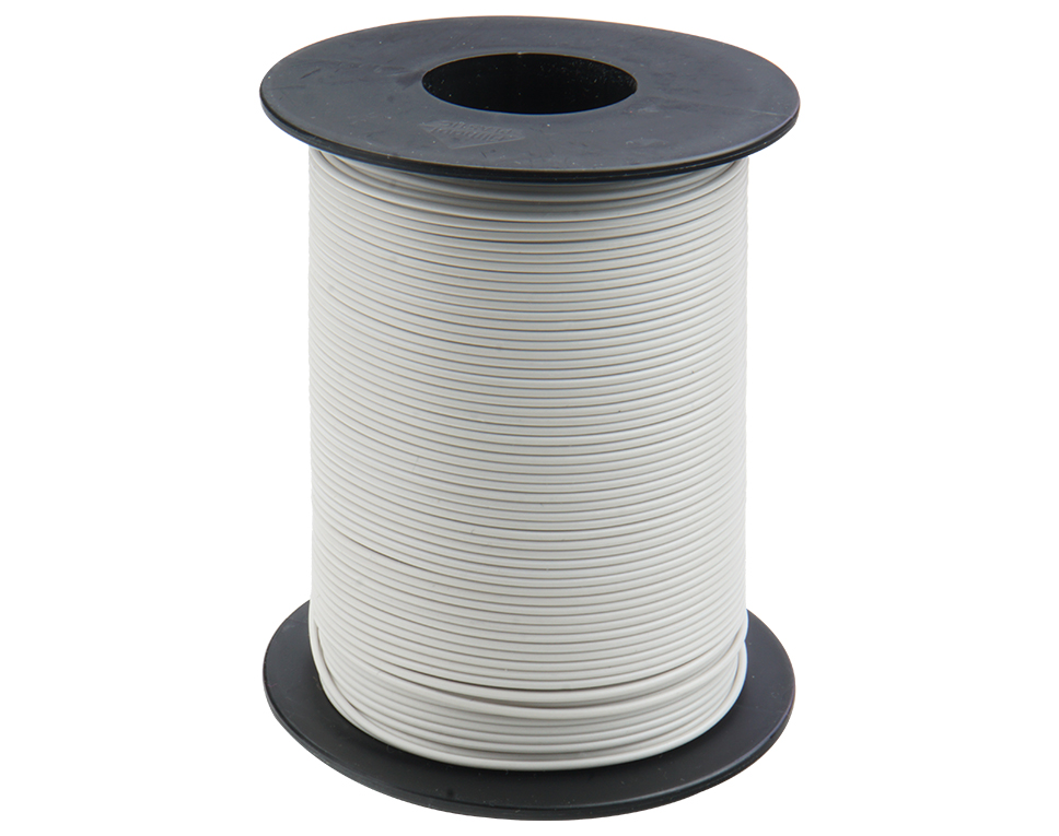 DONAU 125-S25-5 - Fil de cuivre 0,25 mm² / 25m sur bobine blanc  
