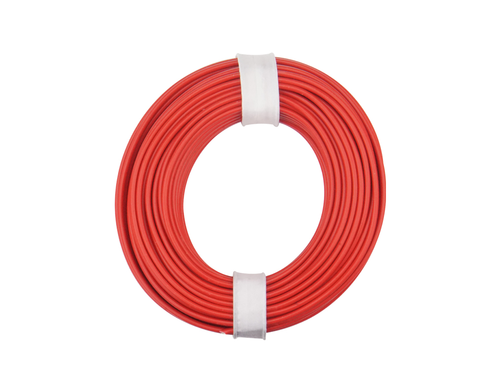 DONAU 150-010 - Toron de cuivre 0,50 mm² / 10 m / rouge  