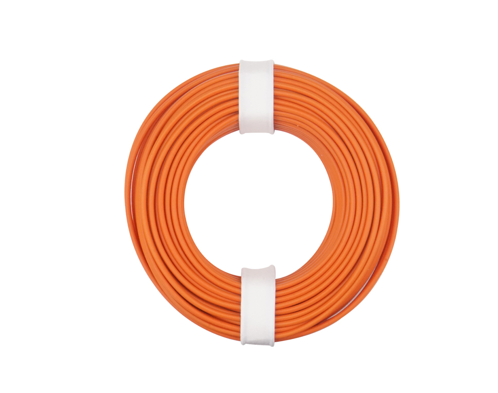 DONAU 150-017 - Toron de cuivre 0,50 mm² / 10 m / orange  
