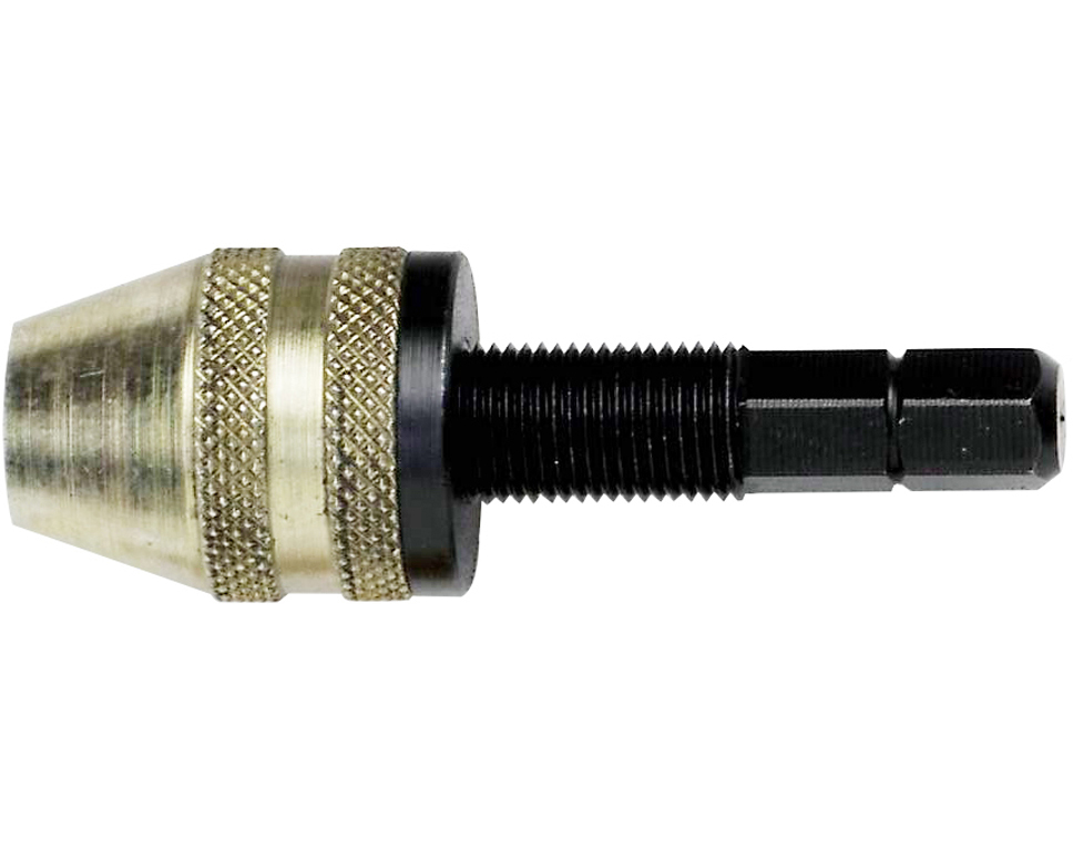 DONAU 1538 - Mandrin à serrage rapide jusqu'à 3,5 mm avec queue hexagonale 1/4 pouce  