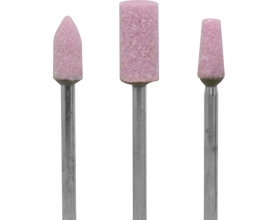 DONAU 1610 - 3 meules sur tige différentes en corindon  