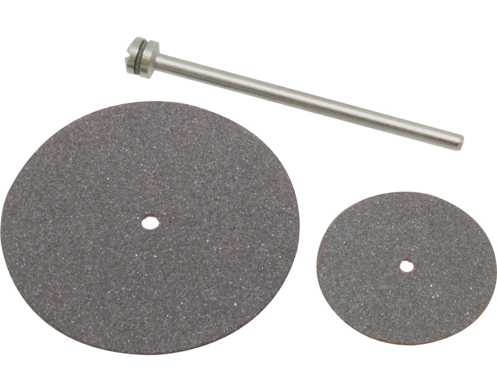 DONAU 1630 - 2 disques à tronçonner Ø 22 + 37 mm + mandrin  