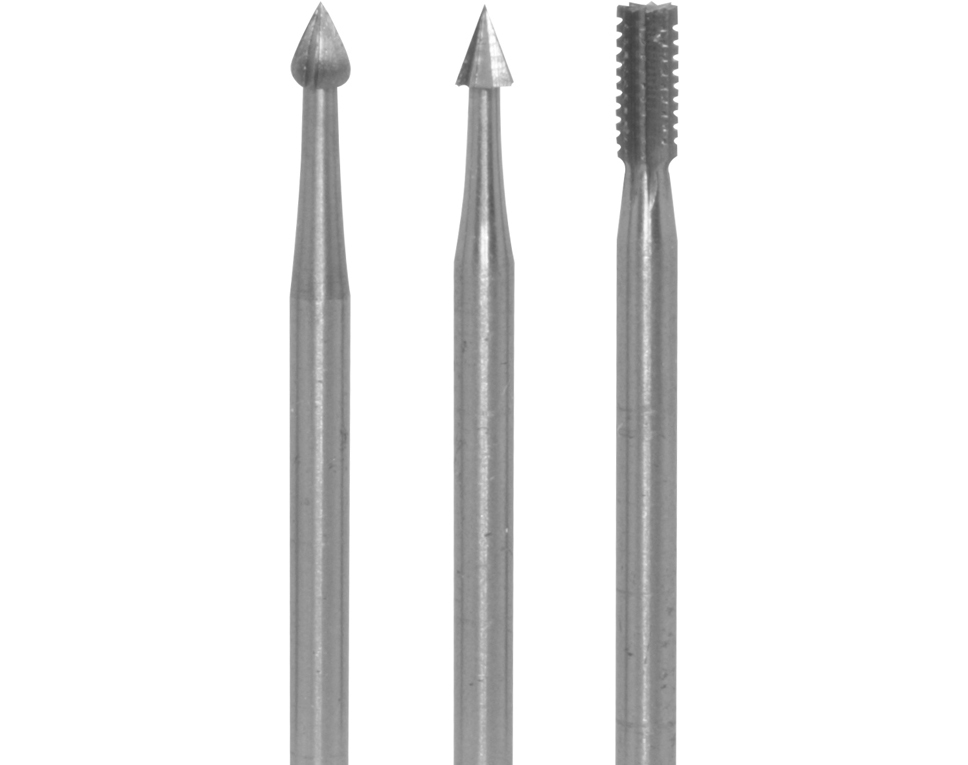 DONAU 1701 - 3 fraises différentes Ø 2,3 mm  