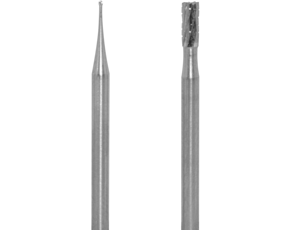 DONAU 1709 - 2 fraises en métal dur Ø 0,5 + 2,3 mm  