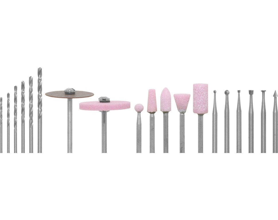 DONAU 1792 - Kit de perçage et de ponçage 19 pièces  