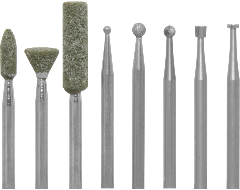 DONAU 1798 - Jeu de 8 pièces pour graver et inciser le verre  