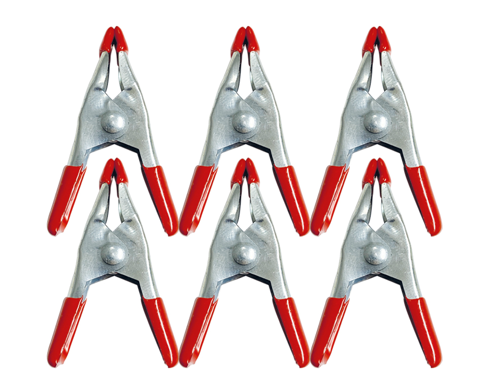 DONAU 19-6M - 6 pinces de serrage métalliques 50 mm  