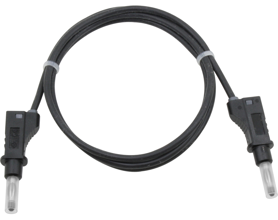 DONAU 2121 - Cordon de mesure de sécurité en silicone noir  