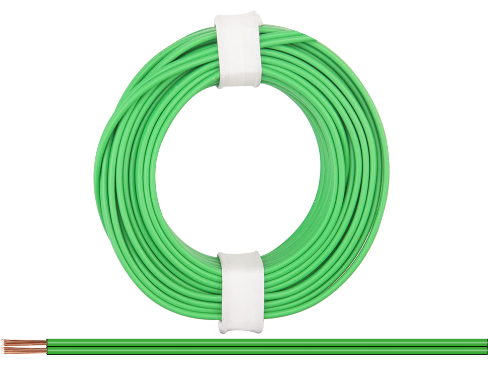 DONAU 218-44 - Toron jumelé 0,14 mm² / 5 m vert-vert  