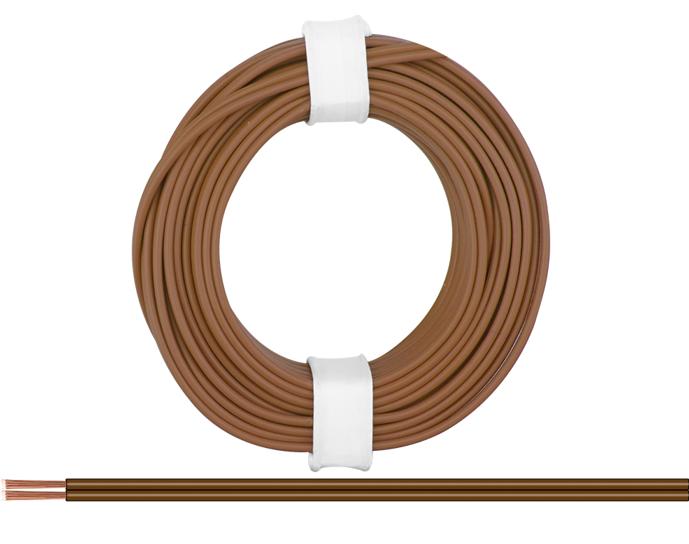 DONAU 218-88 - Toron jumelé 0,14 mm² / 5 m brun-brun  