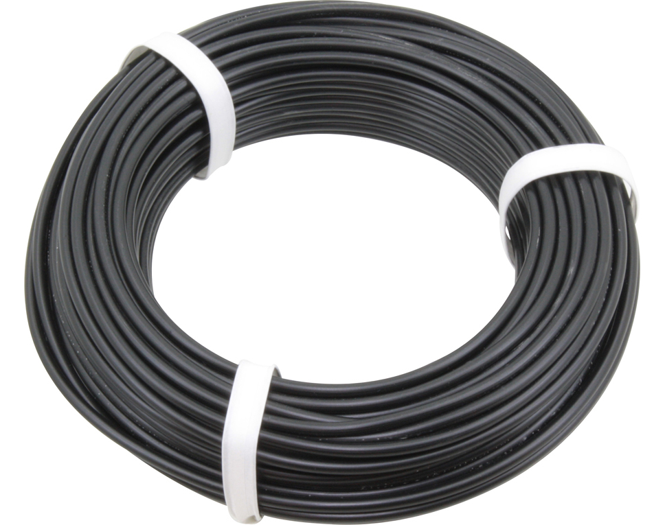 DONAU 2501 - PVC Câble de mesure noir / 0,75 mm² / 25 m 