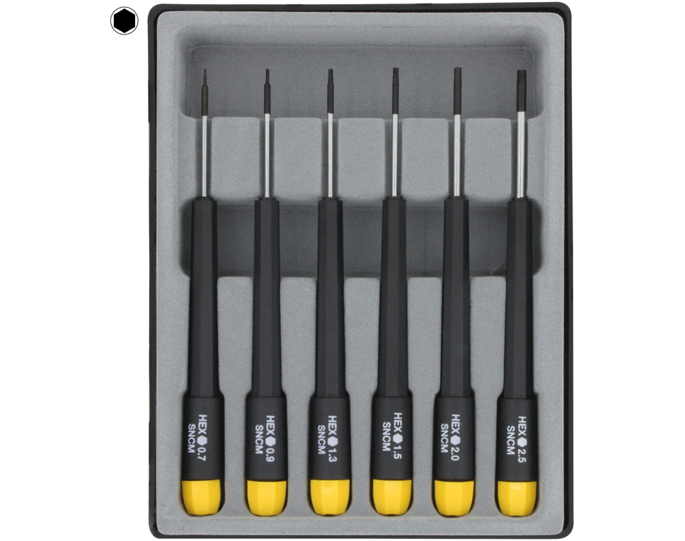 DONAU 280-63 - Jeu de tournevis hexagonaux métrique 6 pcs.  