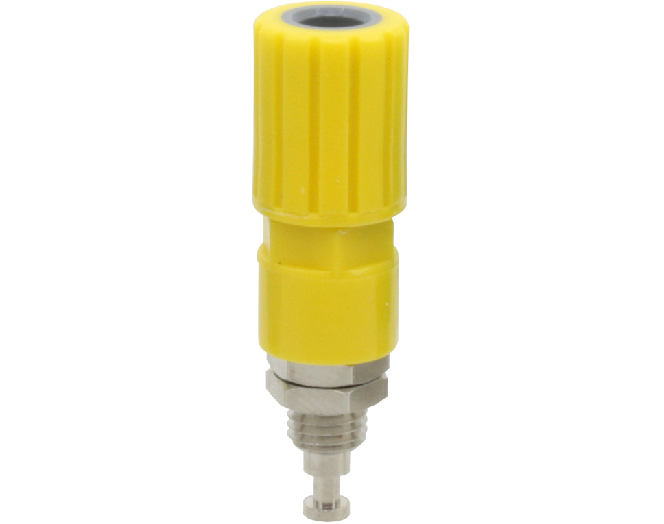 DONAU 3253 - Borne de pôle 4mm jaune  