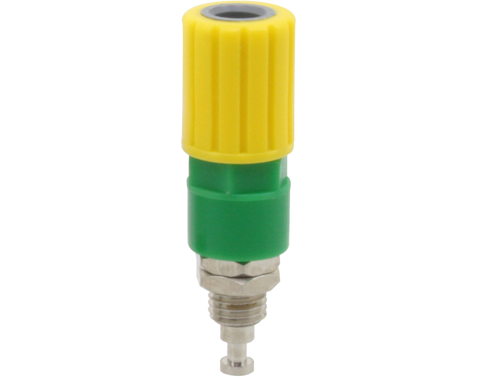 DONAU 3256 - Borne de pôle 4mm jaune-vert  