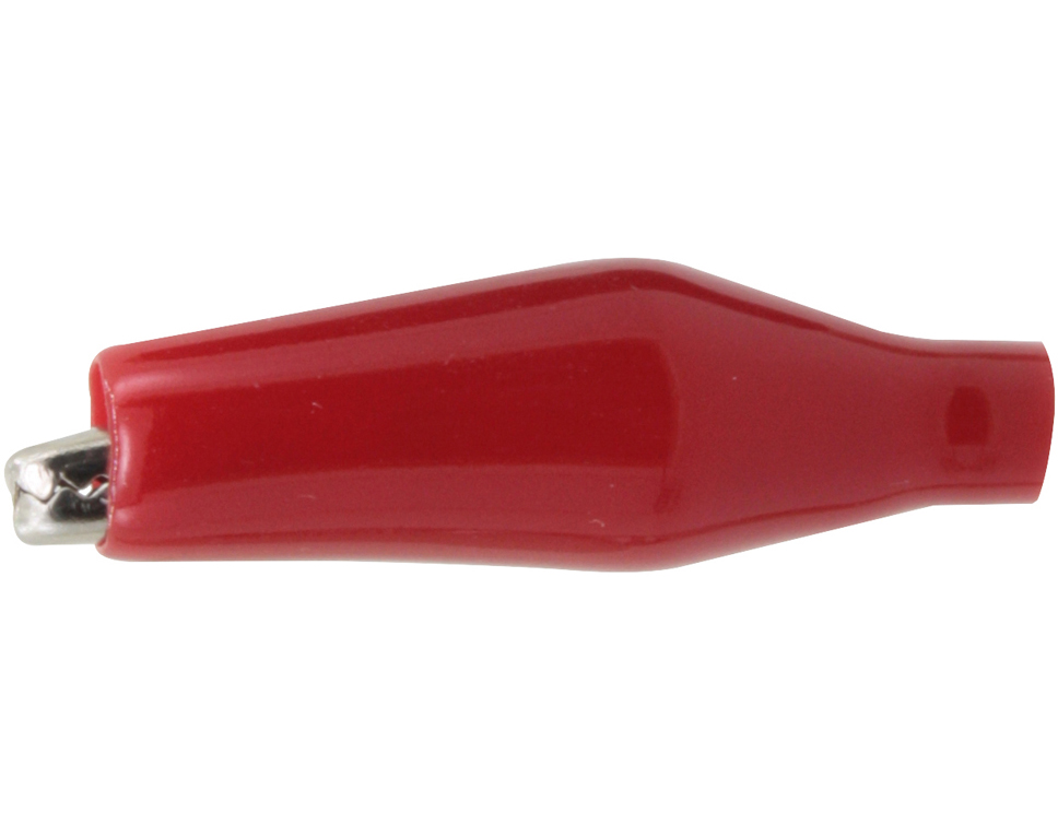 DONAU 5030 - Pince crocodile, isolée, rouge  