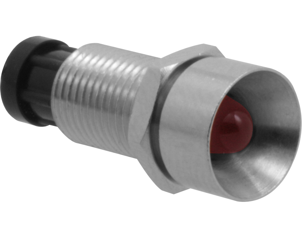 DONAU 5VB - Douille LED en métal, 5 mm, réflecteur intérieur  