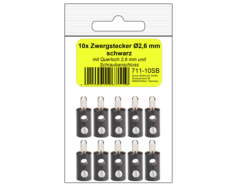 DONAU 711-10SB - 10 fiches naines noires en SB  