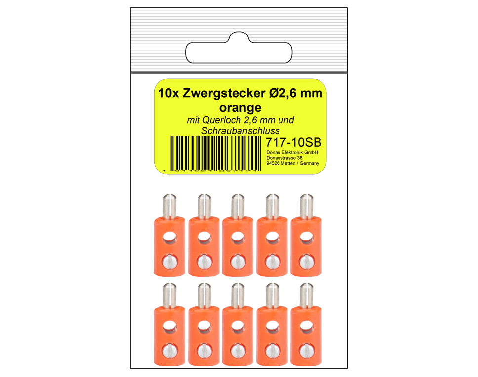 DONAU 717-10SB - 10 fiches naines orange en self-service  
