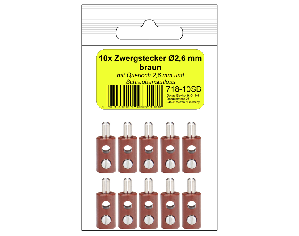 DONAU 718-10SB - 10 fiches naines marron en SB  