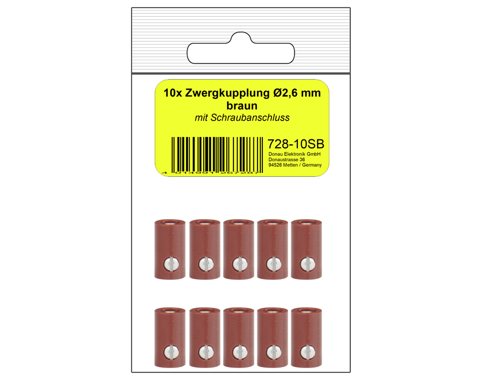 DONAU 728-10SB - 10 attelages nains bruns en SB  