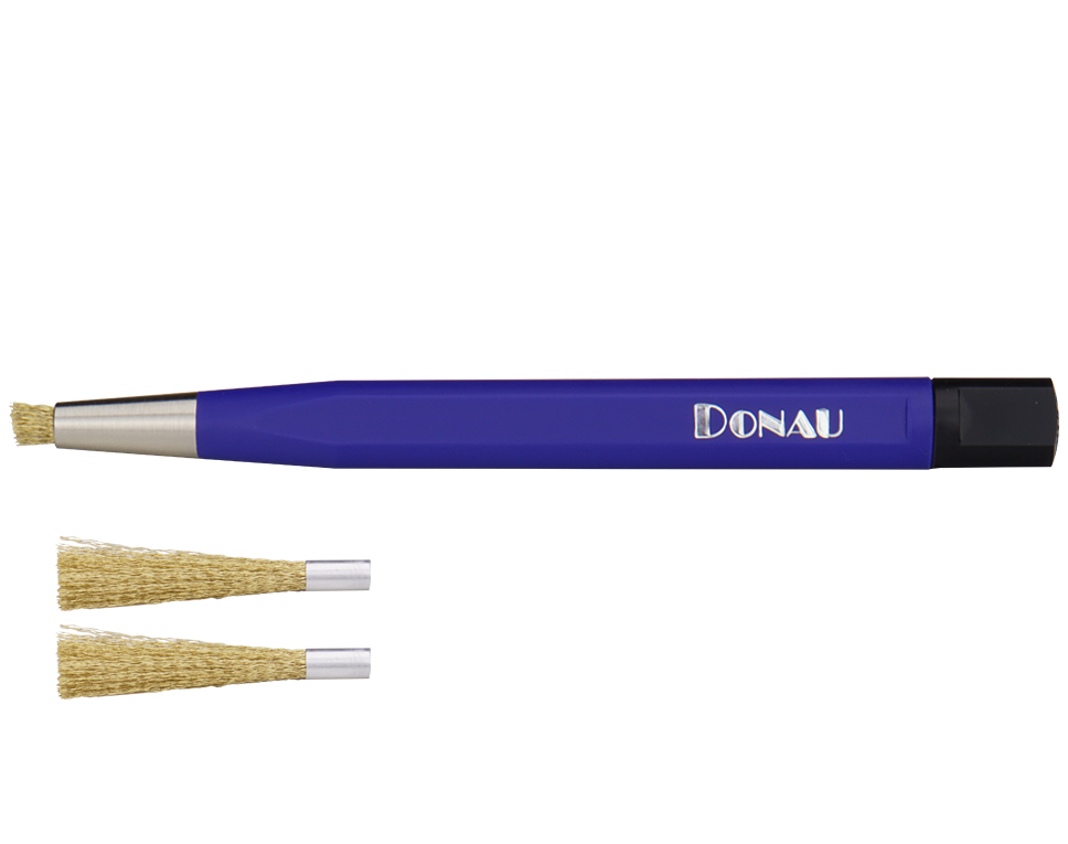 DONAU GPM4 - Set de gommes en laiton + 2 pinceaux de rechange  
