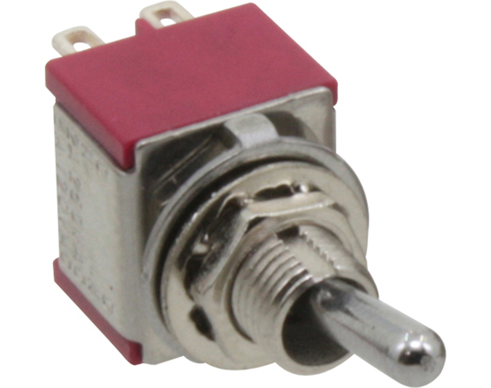 DONAU KS502C - interrupteur à bascule 2 pôles, avec position centrale, à enclenchement des deux côtés, ON-OFF-ON  