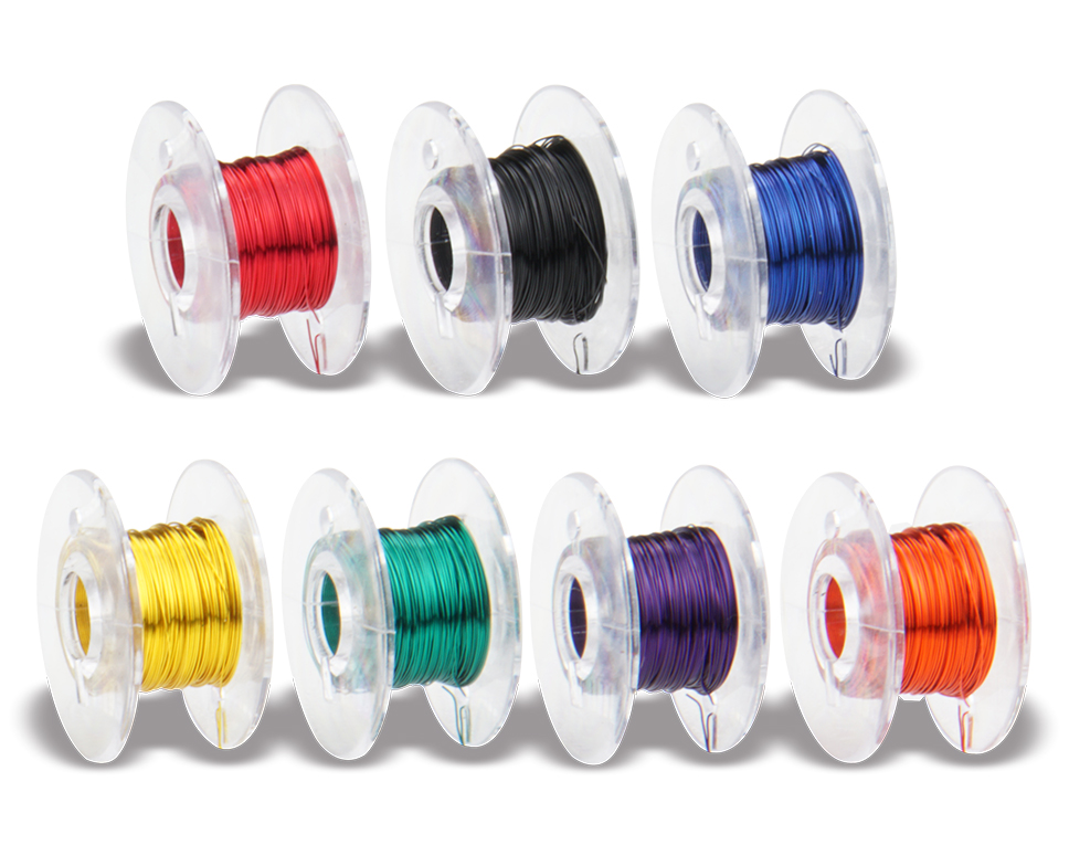 DONAU LD15-MIX - Set de fils de cuivre émaillés Ø 0,15 mm (7x10m)  