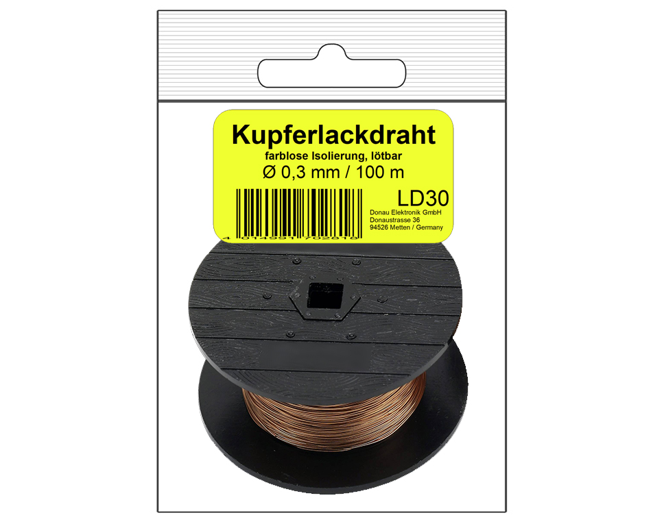DONAU LD30 - Fil de cuivre émaillé Ø 0,3 mm en SB  