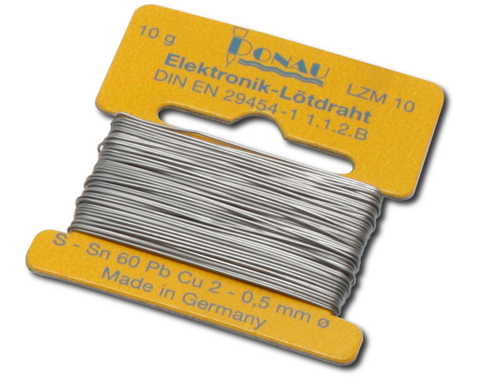 DONAU LZM10 - Étain de soudure Ø 0,5 mm bobiné 10 g 