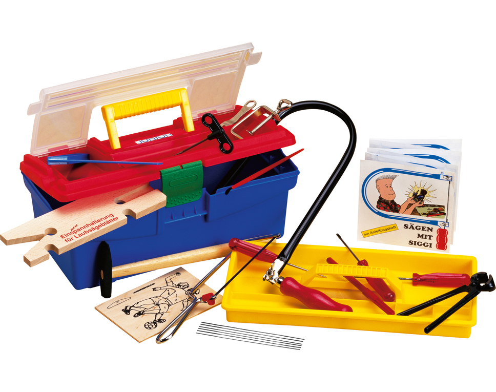 DONAU M640S - Set de scie à chantourner dans une boîte en plastique  