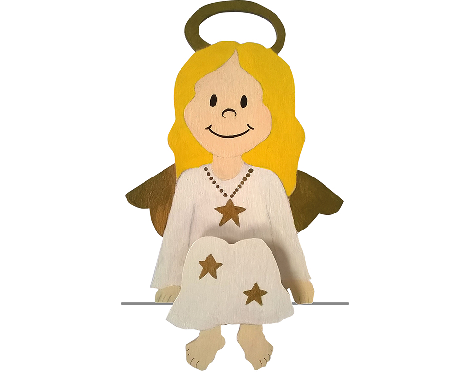 DONAU M848-5 - Kit de construction en bois Ange tabouret de bord  