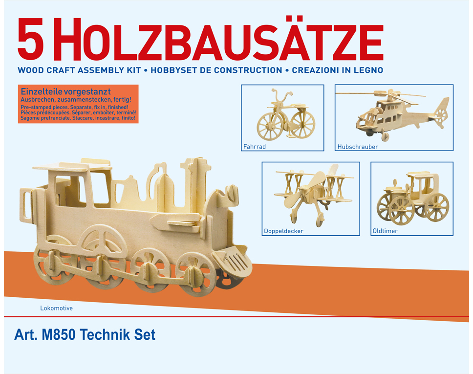 DONAU M850 - Kit de construction en bois 5 x technique  