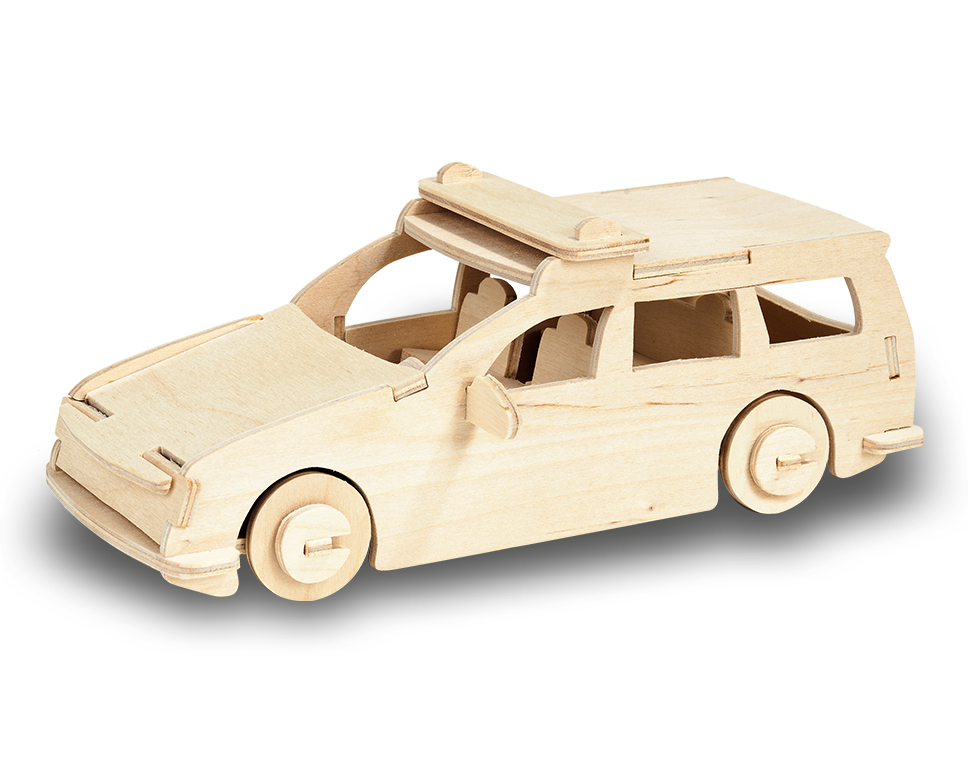 DONAU M851-3 - Kit de construction en bois voiture de police  