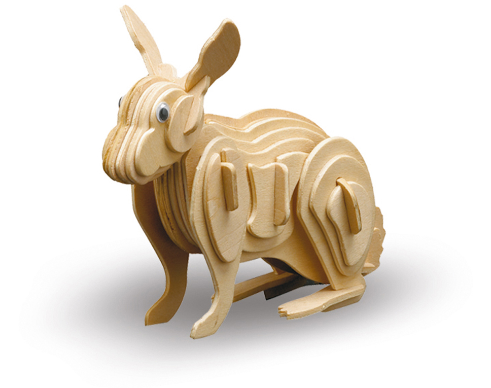 DONAU M858-3 - Kit de construction en bois Lapin  