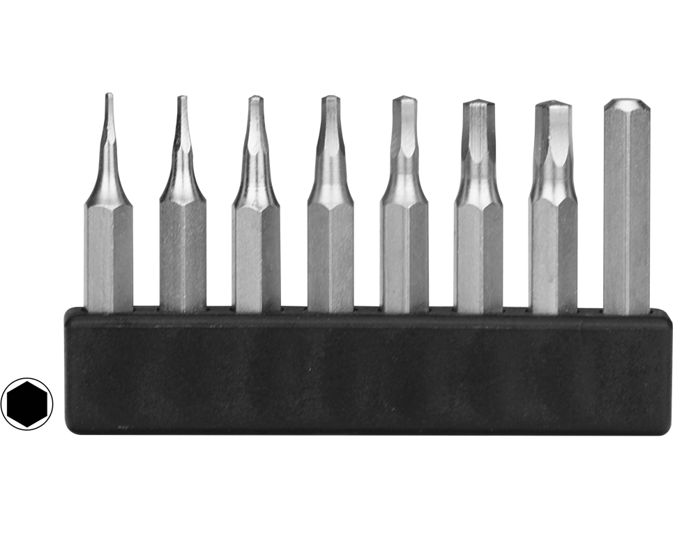 DONAU MBS63 - Assortiment Mini Bit hexagonal 8 pces  