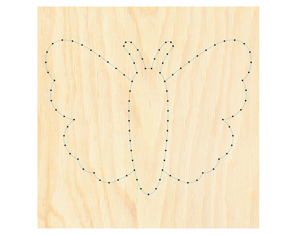 DONAU M-NB1 - Image d'ongle papillon  