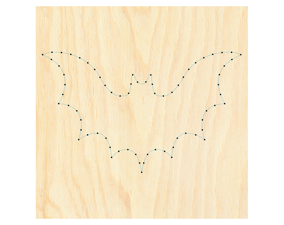 DONAU M-NB5 - Tableau à clous chauve-souris  