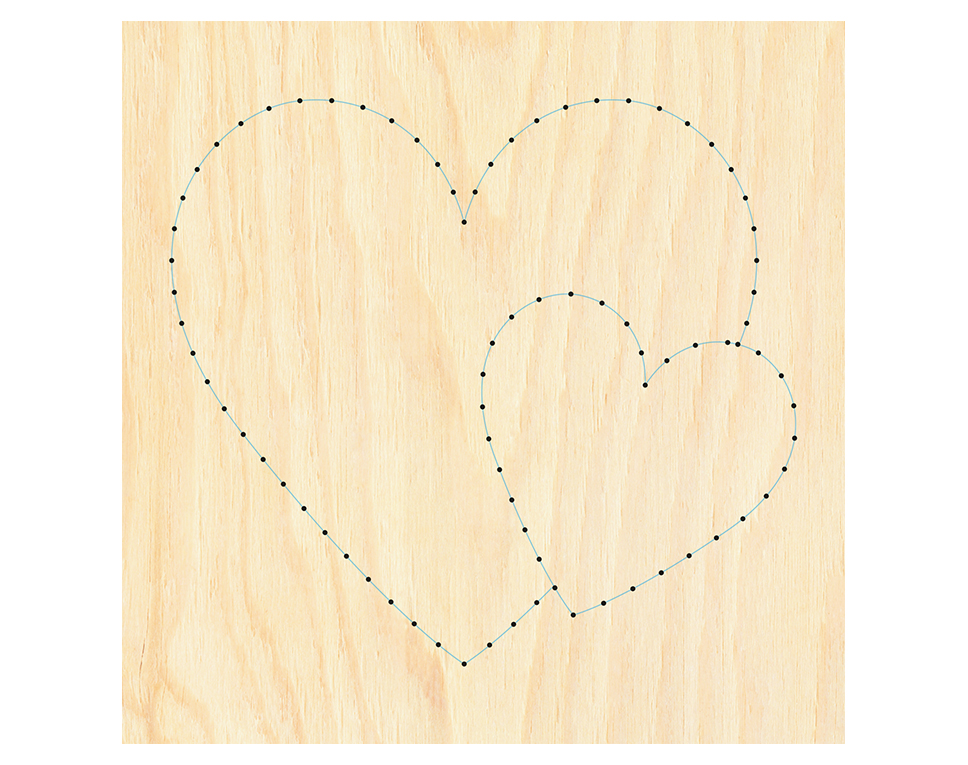 DONAU M-NB6 - Image d'ongle coeur  