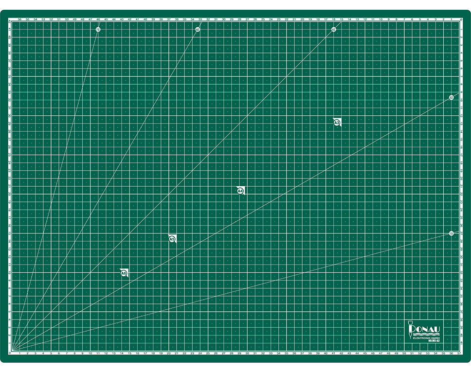 DONAU MS-A2 - Tapis de découpe autocicatrisant A2 (600 x 450 x 3 mm)  